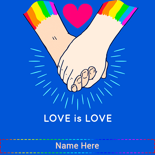 Love Is Love Gay Pride 2025 With Name
